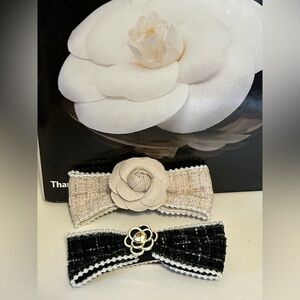 Hair Clip Set with Floral Accents